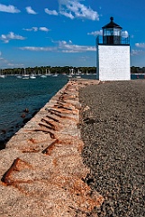 Derby Wharf Lighthouse Along Salem Harbor